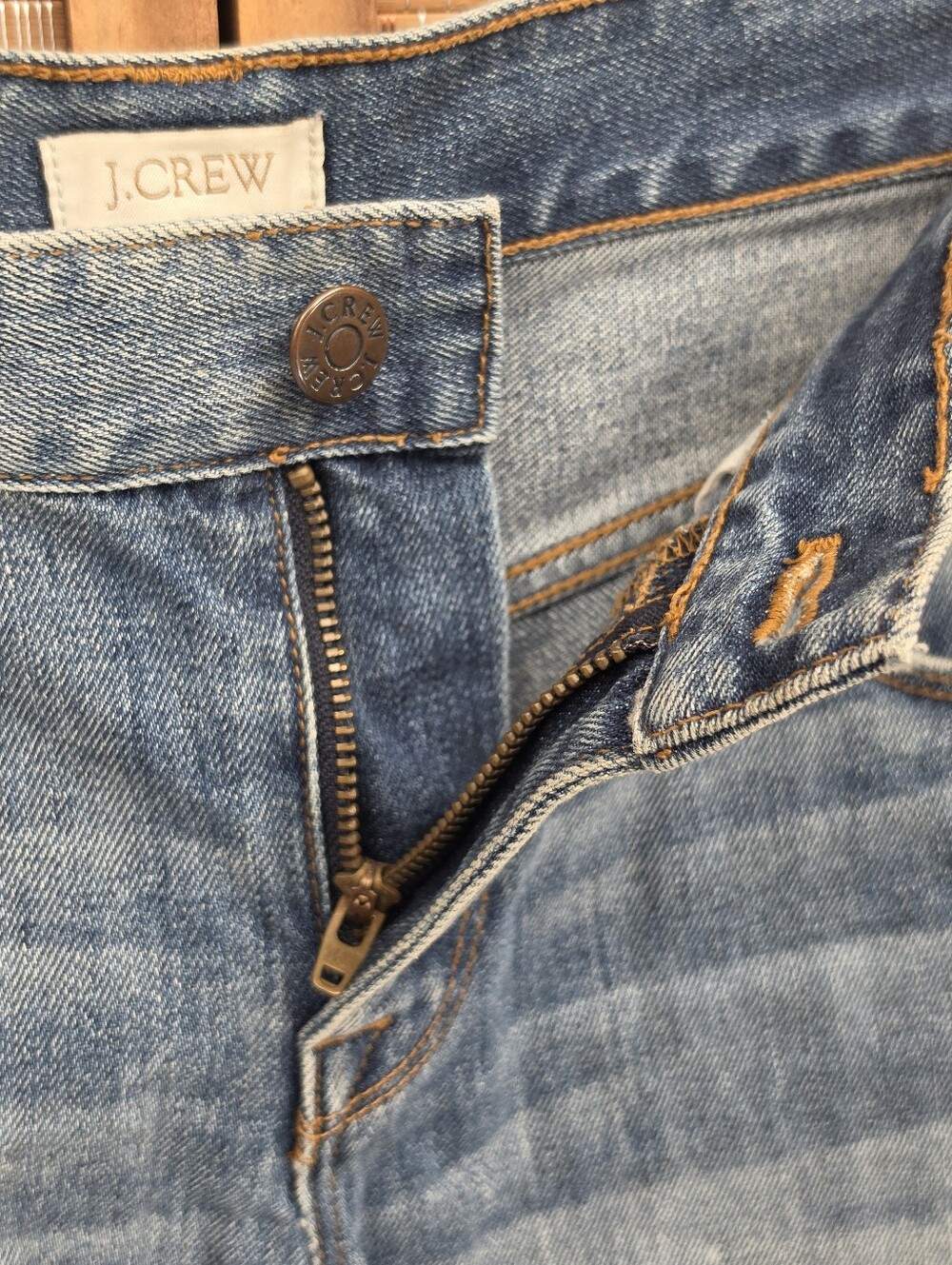 J Crew Factory Cuffed Denim Short Size 28 - Picture 2 of 7